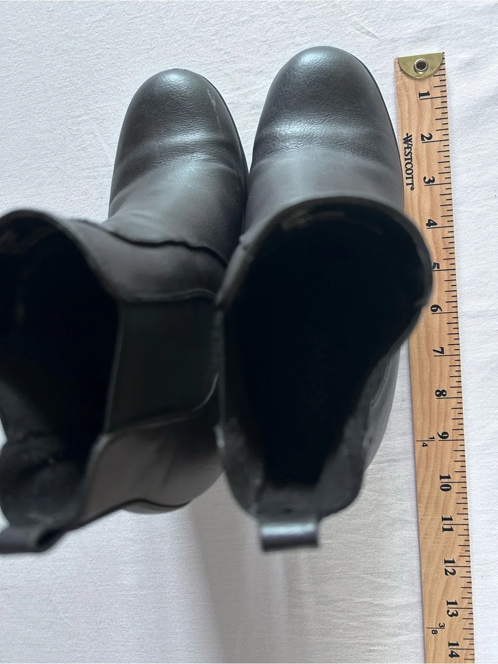 X Appeal Elise Black Wedge Chelsea Ankle Boots Women’s Size 7